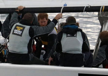 Prince Harry watches Sailing Demonstration on Sydney Harbour for the Invictus Games Prince Harry watches Sailing Demonstration on Sydney Harbour for the Invictus Games