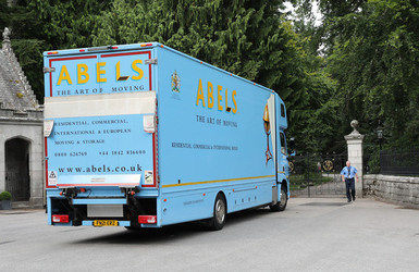 The Furniture Van Carrying King Charles Furniture Locked Out At The Gates of Balmoral Castle
