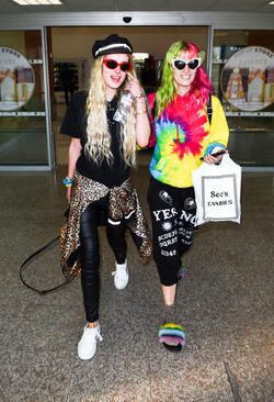 Scott Disick Bella Thorne are seen arriving at Nice airport