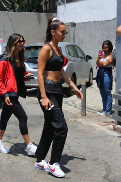 Bella Hadid out and about in a Nike outfit Bella Hadid out and about in a Nike outfit