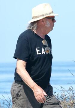 Neil Young Changes Shorts For Jeans In The Car Neil Young Changes Shorts For Jeans In The Car