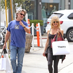 Goldie Hawn And Kurt Russell Go Shopping In Brentwood