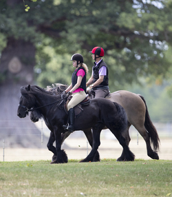 Prince Edward Rides Out With Lady Louise Windsor