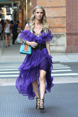 Nicky Hilton Rothschild on her way to the 50th Anniversary of Animal Haven