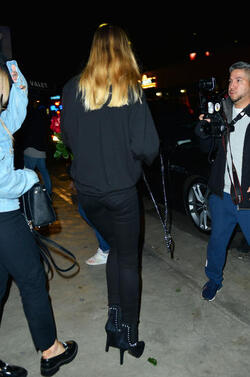 Scott Disick s new model girlfriend Ella Ross is sexy in black as she parties with friends at Avenue in Los Angeles. Scott Disick s new model girlfriend Ella Ross is sexy in black as she parties with friends at Avenue in Los Angeles.