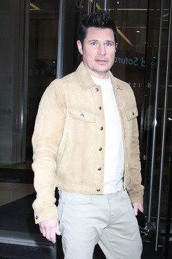 Nick and Vanessa Lachey Seen at SiriusXM Studios