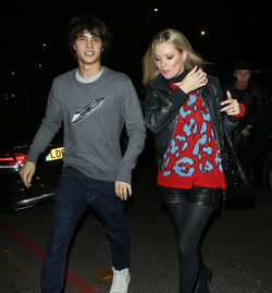 Kate Moss and Louis Baines dine at China Tang restaurant in London after Coach fashion party