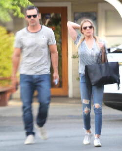 LeAnn Rimes and Eddie Cibrian casaual in Beverly Hills