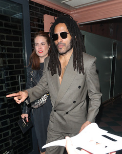 Lenny Kravitz and girlfriend Leaves The Blink Twice After Party