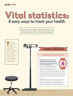 Good Health Vital statistics 8 easy ways to track your health
