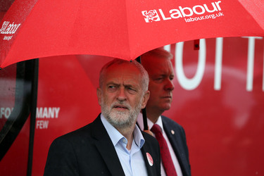 Jeremy Corbyn campaigning on Teesside
