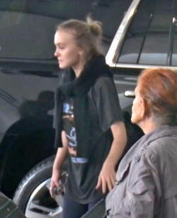 Lily Rose Depp Looking Exhausted With No Makeup At LAX