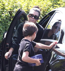 Kourtney Kardashian Is All Smiles After Treating The Kids To A Movie