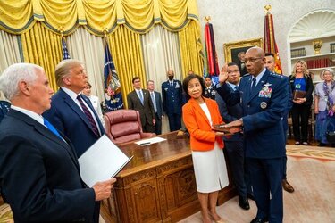 General Charles Q. Brown Sworn in as the Chief of Staff of the Air Force