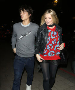 Kate Moss and Louis Baines dine at China Tang restaurant in London after Coach fashion party