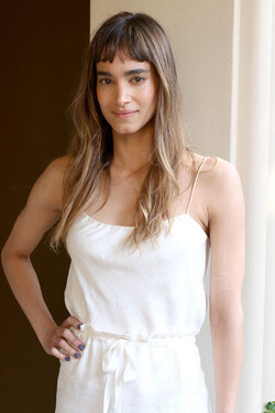 Sofia Boutella Attends Press Conference for The Mummy