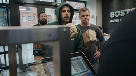 Casey Affleck and Matt Damon Rob a Dunkin with Finger Guns in New Video