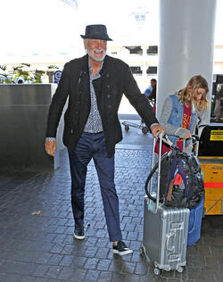 Mick Fleetwood Looking Spiffy At LAX