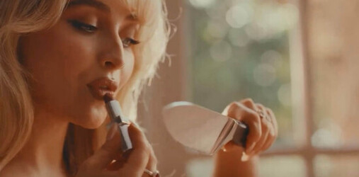 Sabrina Carpenter upcoming music video Taste. 