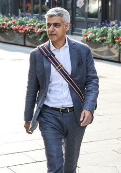 London Mayor Sadiq Khan Seen Arriving At Global Radio