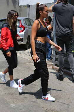 Bella Hadid out and about in a Nike outfit Bella Hadid out and about in a Nike outfit