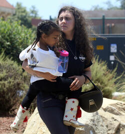 Nori West takes her puppy Sushi to the park to see horses Nori West takes her puppy Sushi to the park to see horses