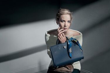 US actress Jennifer Lawrence stars in Dior handbags fall winter 2016 campaign