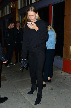 Scott Disick s new model girlfriend Ella Ross is sexy in black as she parties with friends at Avenue in Los Angeles. Scott Disick s new model girlfriend Ella Ross is sexy in black as she parties with friends at Avenue in Los Angeles.