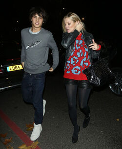 Kate Moss and Louis Baines dine at China Tang restaurant in London after Coach fashion party