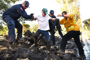 California hit by deadly mudslides California hit by deadly mudslides