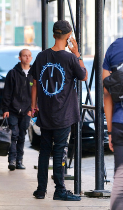 Jaden Smith out with a girl in Soho