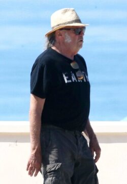 Neil Young Changes Shorts For Jeans In The Car Neil Young Changes Shorts For Jeans In The Car