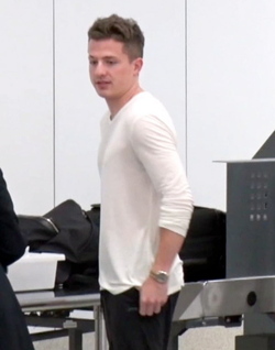 Charlie Puth Gets An Extremely Thorough Pat Down By LAX TSA Charlie Puth Gets An Extremely Thorough Pat Down By LAX TSA