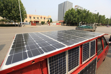 Chinese Man Becomes Pioneer With Bizarre SolarPowered Car Chinese Man Becomes Pioneer With Bizarre SolarPowered Car