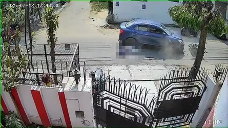 VIDEO Lucky to be alive scooter rider miraculously survives after being hit by car and catapulted through air VIDEO Lucky to be alive scooter rider miraculously survives after being hit by car and catapulted through air