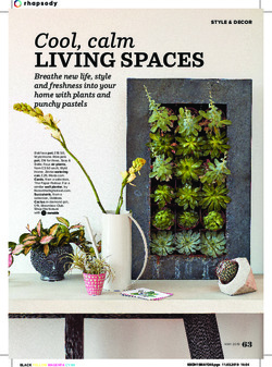 Cool calm living spaces