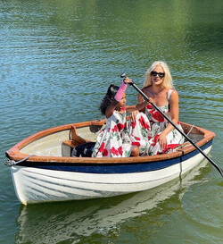 Khloé Kardashian and Daughter True Twin in Matching Dolce Gabbana Dresses on Italian Vacation