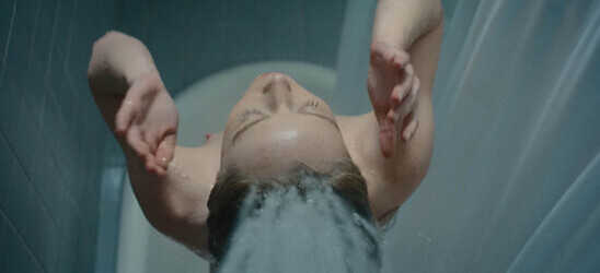 Suzanna Son topless shower scene in the new TV series Monster The Ed Gein Story 