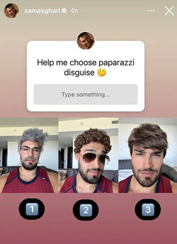 Sam Asghari Asks for Help Choosing a Paparazzi Disguise