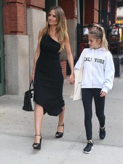 Heidi Klum and Leni Klum out in Manhattan