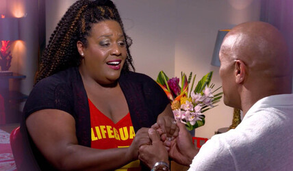 Dwayne Johnson proposes to Alison Hammond during a Baywatch interview on UK TV show This Morning 