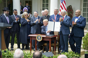President Donald Trump signs an Executive Order Promoting Free Speech and Religious Liberty President Donald Trump signs an Executive Order Promoting Free Speech and Religious Liberty