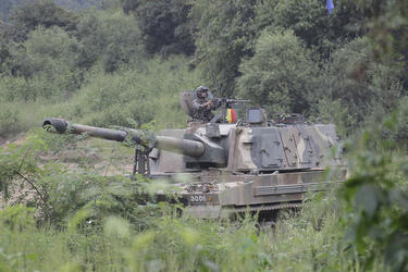 South Korean Military exercise near DMZ South Korean Military exercise near DMZ
