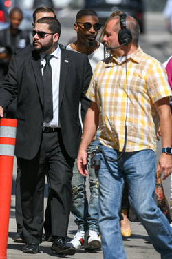 Jamie Foxx is seen at Jimmy Kimmel Live 