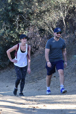Ashley Greene Shares Some PDA With Fiance Paul Khoury On The Trail