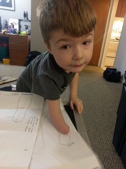 FATHER AND SON MAKE 3D HANDS