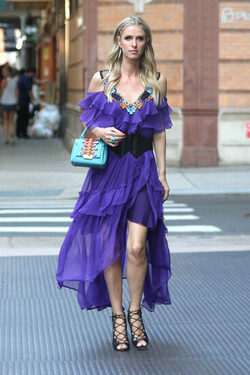 Nicky Hilton Rothschild on her way to the 50th Anniversary of Animal Haven