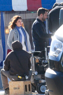 Joshua Jackson Ruth Wilson on the Set of The Affair Joshua Jackson Ruth Wilson on the Set of The Affair