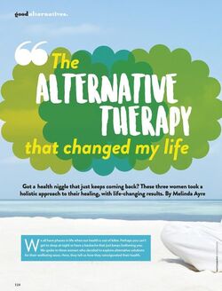 The Alternative Therapy That Changed My Life