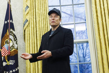 US President Trump Meets with Elon Musk in Oval Office